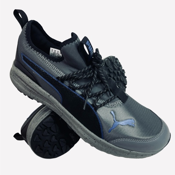Puma Transport Trail Speck 377846 01 Gray Mesh Athletic Shoes Mens Size 12 - Picture 9 of 10